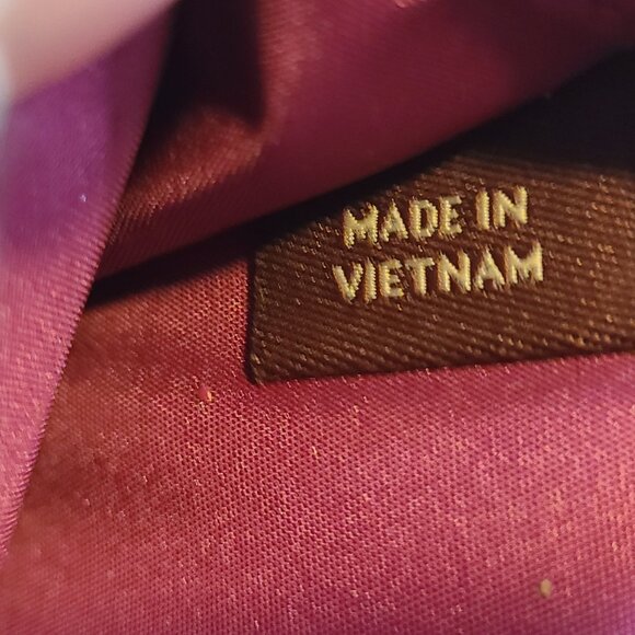 Coach Wristlet Violet Fuchsia Leather Full Zipper Clutch Wallet Coin Purse - Picture 11 of 12